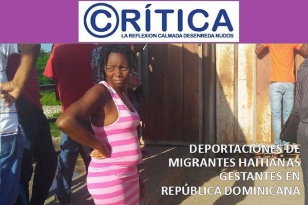Deportaciones a mujeres haitianas o de ascendencia haitiana embarazadas en República Dominicana