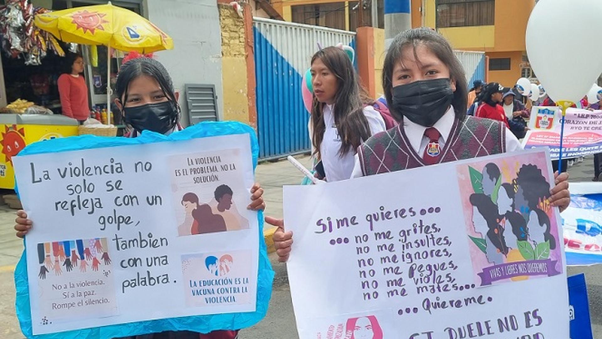 Movilizaciones a ritmo de batucadas feministas por el derecho a una vida libre de violencias machistas en Perú